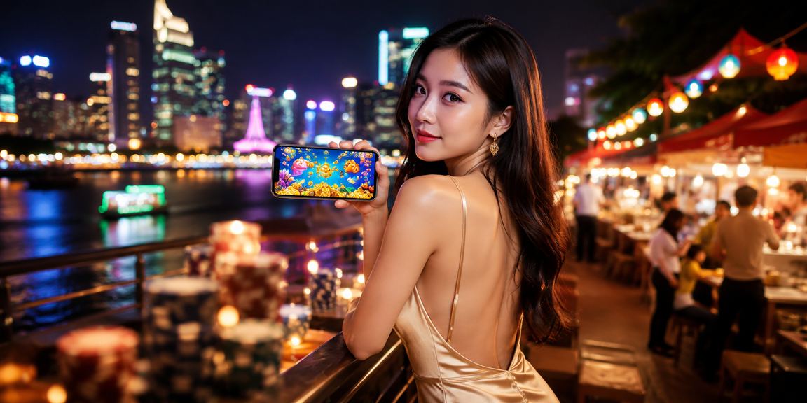 Người chơi sử dụng ứng dụng casino mobile tại chợ đêm TP. Hồ Chí Minh